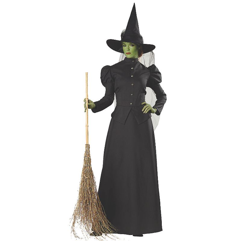 Halloween Express Women's Witch Classic Deluxe Costume - Size Large - Black, 1 of 2