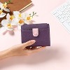 FATMOON Small Wallet Women,PU Vegan Leather RFID Blocking Bifold Zipper Pocket Card Holder with ID Window - 2 of 4