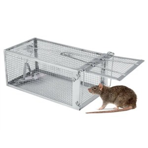 USA Mouse Trap Rat Trap Rodent Trap Live Catch Cage, Easy to Set Up and Reuse - 1 of 4