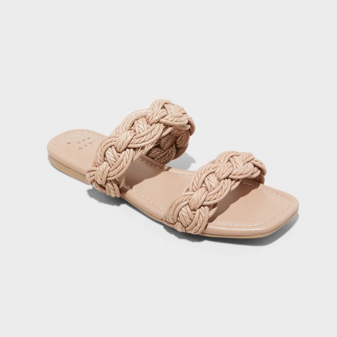 Women's Nona Thong Sandals - Shade & Shore™ Tan 8 : Target