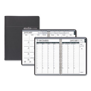 Recycled Monthly Weekly 7 Day Planner, 8.75 x 6.88, Black Cover, 12-Month (Jan to Dec): 2025 - 1 of 4