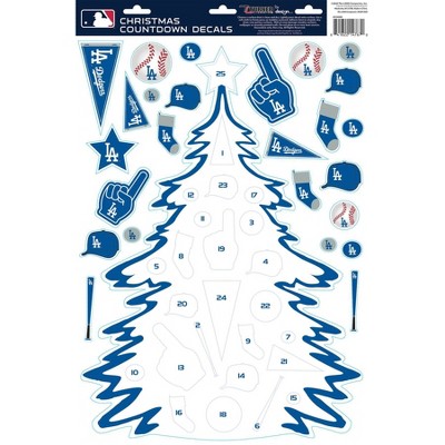 MLB Los Angeles Dodgers Christmas Countdown Decals