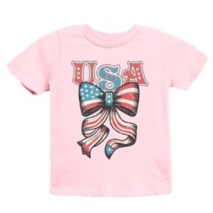 The Juniper Shop Coquette USA Bow Grunge Youth Short Sleeve Tee - 1 of 4