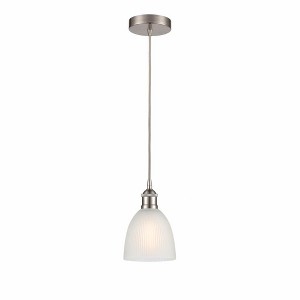 Castile - 1 Light Cord Hung Mini Pendant In Industrial Style-9.75 Inches Tall and 6 Inches Wide - 1 of 1