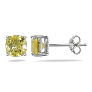 EVERLY JEWELRY | Sterling Silver 2ct TGW Citrine Solitaire Stud Earrings - 1 of 1