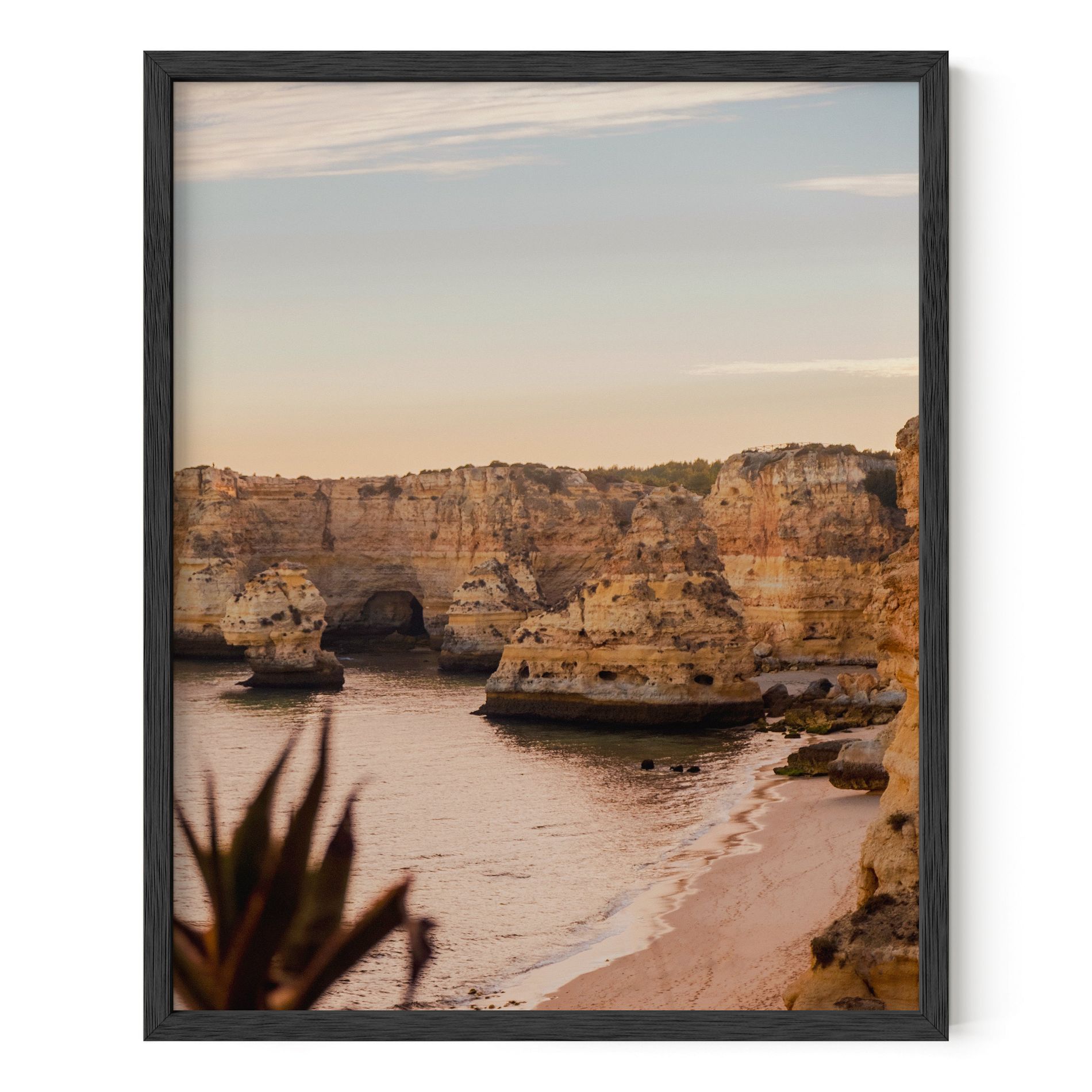 Haus and Hues Oak Picture Frame with Plexiglass Cover, Black, 8x10