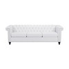 Traditional Chesterfield Style 3-Seater Sofa with Deep Tufting & Plush Upholstery for Living Room - 3 of 4