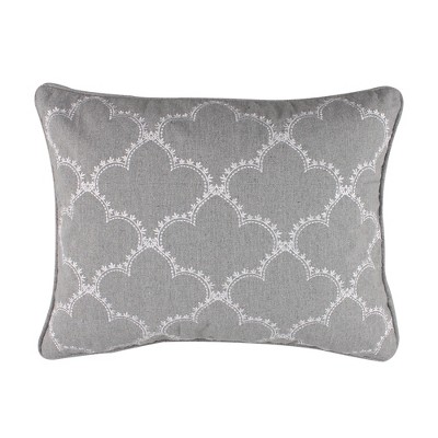 Kiana Latice Decorative Pillow Grey - Levtex Home