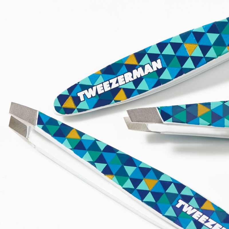 Tweezerman Mini Slant Tweezer - Blue Mosaic, 5 of 8