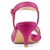 Allegra K Women's Adjustable Ankle Buckle Strap Kitten Heel Sandals - 3 of 4