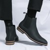 Santimon Chelsea Boots for Men Casual Dress Boots Black Ankle Classic Slip on Boots - 3 of 4
