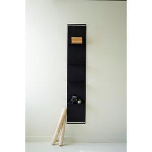 Wall Shelf 65"H - Tall Black Metal Wall Hanging with Four Shelves, Transitional Wall Decor By Kalalou - 1 of 3