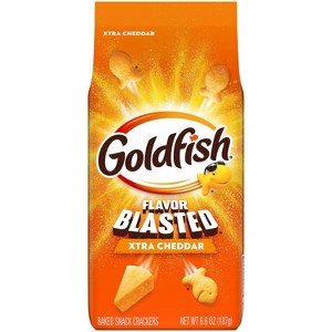 Pepperidge Farm Goldfish Flavor Blasted Extra Cheddar Snack Crackers - 1 of 4