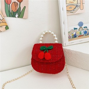 MyKids-USA Stylish And Versatile Carry-On Girls’ Portable Red Crossbody Handbag - 1 of 3