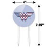 Wonder Woman Usa American Flag Logo Acrylic Cake Topper - 2 of 4