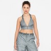 Women's Nylon Halter Tank Top - Wild Fable™ Light Teal Blue - 2 of 3
