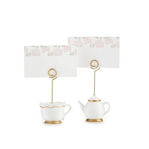 Kate Aspen Miniature Tea Time Whimsy Place Card Holder (Set of 6) | 25337NA - 1 of 4