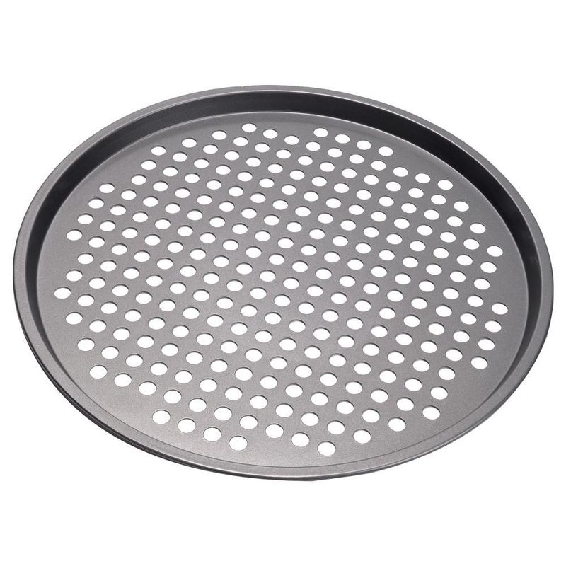 NutriChef Non-Stick Pizza Pan - Deluxe Nonstick Gray Coating Inside and Outside, 1 of 8