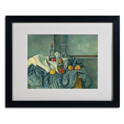 Trademark Fine Art -Paul Cezanne 'The Peppermint Bottle' Matted Framed Art