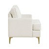 NicBex Modern Accent Chair, Armchair with Gold Metal Legs Upholstery Sofa Chair for Living Room, Bedroom, Office - 4 of 4