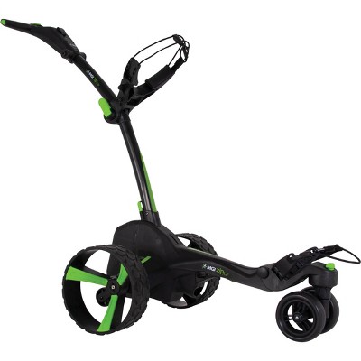 MGI Zip X5 Electric Golf Push Cart Swivel Wheel Caddie with Accessories, Black