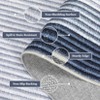 Modern Bordered Area Rug - Large, Soft, Machine Washable, Non-Slip Geometric Carpet for Living Room, Bedroom, Dining Room, Farmhouse - 3 of 4
