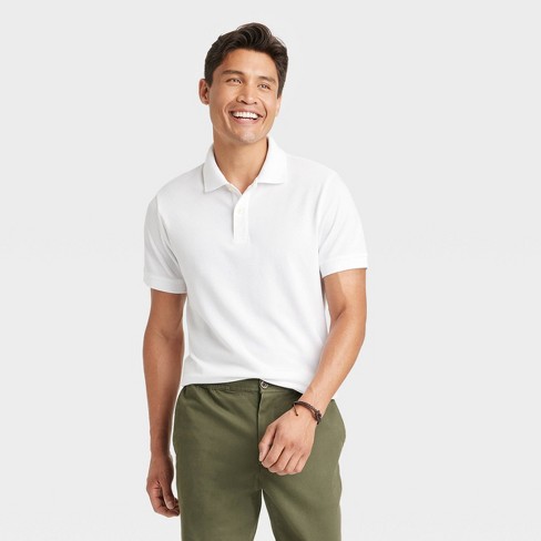 Men's Polo Shirt,Polo Shirts for Men Short Sleeve Men's Classic Short  Sleeve Polo Shirt Zip Up Casual Mens Shirt at  Men's Clothing store