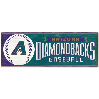 Mlb Arizona Diamondbacks Baseball Logo Glass Framed Panel : Target