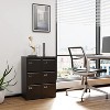 Mlezan Drawer File Cabinet: Metal, Lockable, Narrow Design for Under-Desk Storage. Fits A4/F4/Letter/Legal Files, BLack Finish, Assembly Required. - 2 of 4