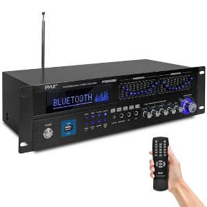 Pyle Wireless Bluetooth Home Theater Amplifier - PT6060CHAE, 6 Channel, 2000W Peak Power, Black - 1 of 4