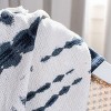 Arya Throw Blanket - Beige/Navy - 50" x 60" - Safavieh . - 3 of 4