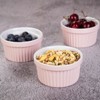 8-Piece Ceramic Ramekins Set - Oven Safe for Baking, Creme Brulee & Souffle | Versatile Dessert Bowls for Pudding, Dipping Sauces - 3 of 4