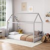 Little Seeds Skyler Metal House Bed with Rail - 3 of 4