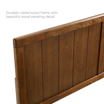 Robbie Queen Walnut Wood Panel Headboard