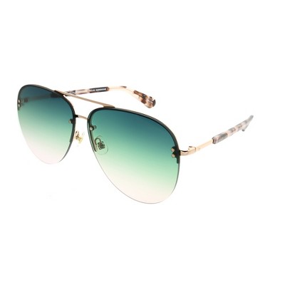 Kate Spade  HT8 JP Womens Aviator Sunglasses Pink Havana 62mm
