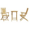 vidaXL Bistro Set Natural Bamboo 2-Seater Foldable Bistro Set - 4 of 4