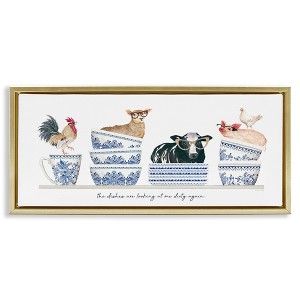 Stupell Industries Farmhouse Dirty Dishes, 31" x 14" - 1 of 4