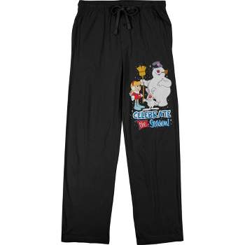 Frosty the Snowman with Karen and Bunny Men's Black Graphic Sweats