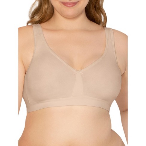 Avenue Body  Women's Plus Size Comfort Cotton Wire Free Lace Bra - Beige -  34c : Target