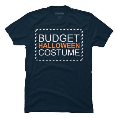 Men's Design By Humans Budget Halloween By rock3tman T-Shirt