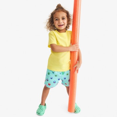 Primary Kids Sesame Street Swim Trunk In Mist Rainbow Sesame Street Friends Size 8-9 — фото 3