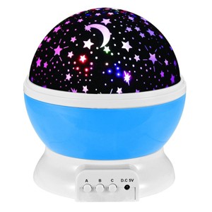 Link Night Light Projection Lamp, 360 Degree Rotating Moon And Stars Night Projector Turn Any Room Into A Far Out Galaxy To Explore - 1 of 4