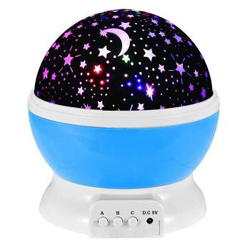 Link Night Light Projection Lamp, 360 Degree Rotating Moon And Stars Night  Projector Turn Any Room Into A Far Out Galaxy To Explore - Pink : Target