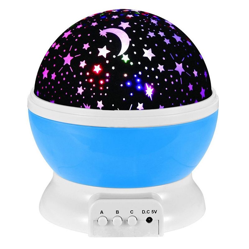 Link Night Light Projection Lamp, 360 Degree Rotating Moon And Stars Night Projector Turn Any Room Into A Far Out Galaxy To Explore, 1 of 5