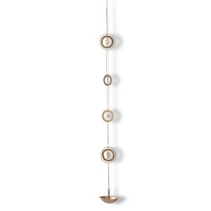 TAG Halo Antique Brass Outdoor Rain Chain Downspout 102 inches - 1 of 4
