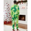 PATPAT Christmas Family Pajama Set: Christmas Tie-Dye Print Pajamas with Christmas Plaid Socks - 4 of 4