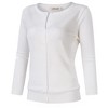 Women's Lightweight Crewneck Cardigan Sweater - 4 of 4