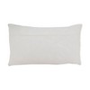 Saro Lifestyle Modern Minimalist Striped Throw Pillow Cover, Beige, 16"x24" - 2 of 3