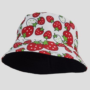 Anna-Kaci Women's Reversible Bucket Hat Stylish Fruit Printing Sun Protection - 1 of 4