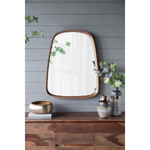 PAGED Wood Bathroom Mirror, Vanity Mirror with Reinforced Hook, Wall Mirror for Bathroom, Bedroom - 1 of 4
